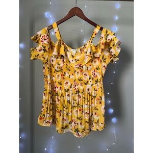 Floral Ruffle Blouse